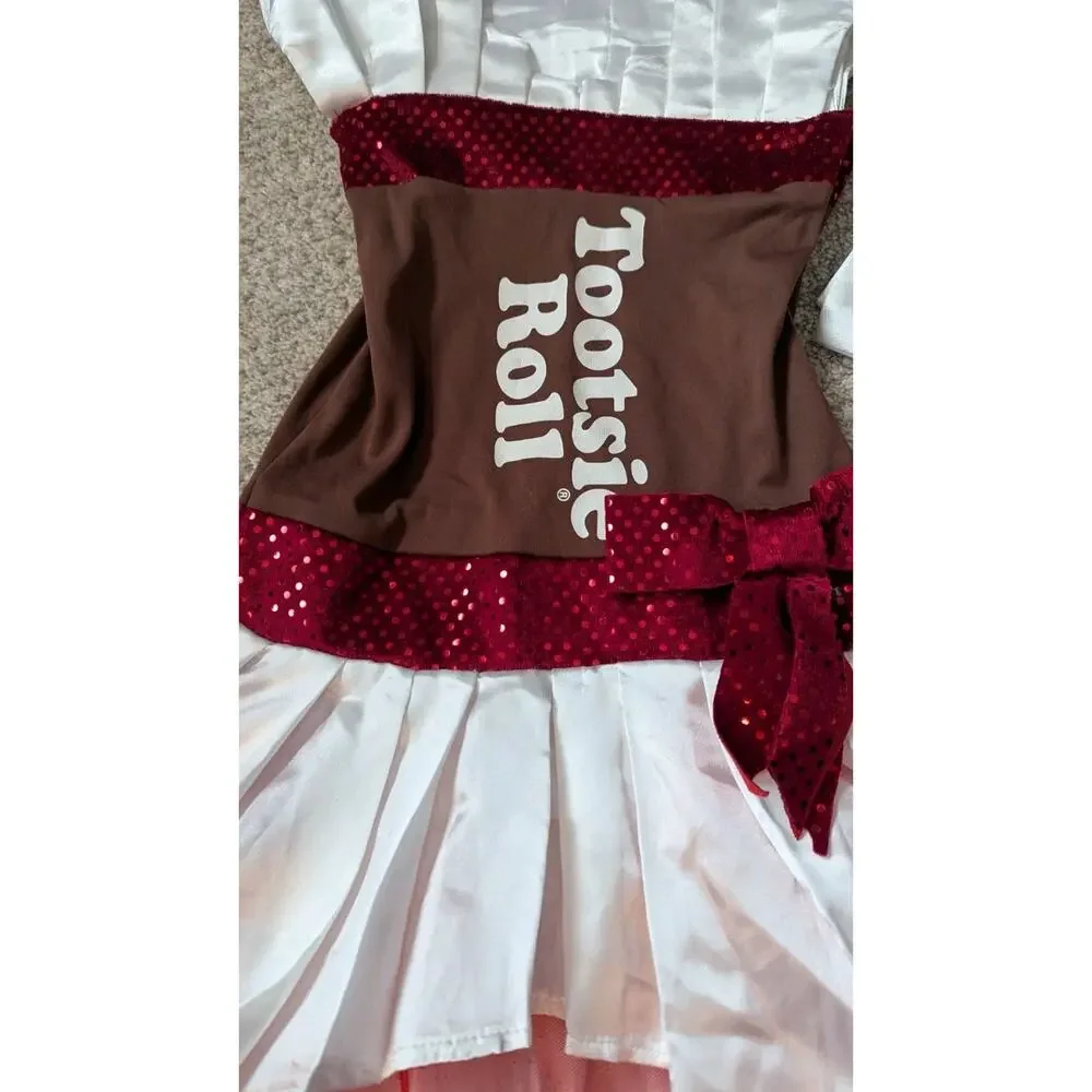 Chasing Fireflies Tootsie Roll Costume Girls 6 7 Dress Headband Wishcraft